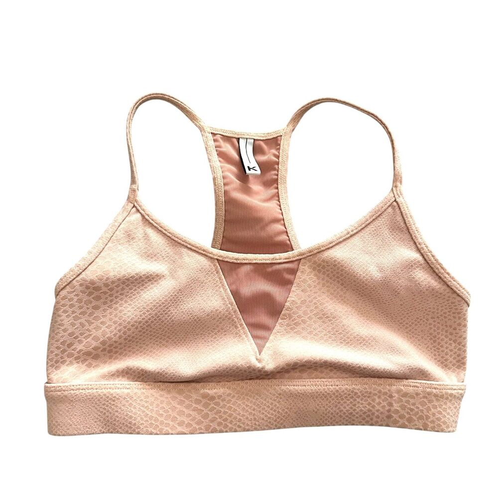 KORAL Trifecta Versatility Snake Print Sports Bra Pink‎ Medium - Picture 2 of 5